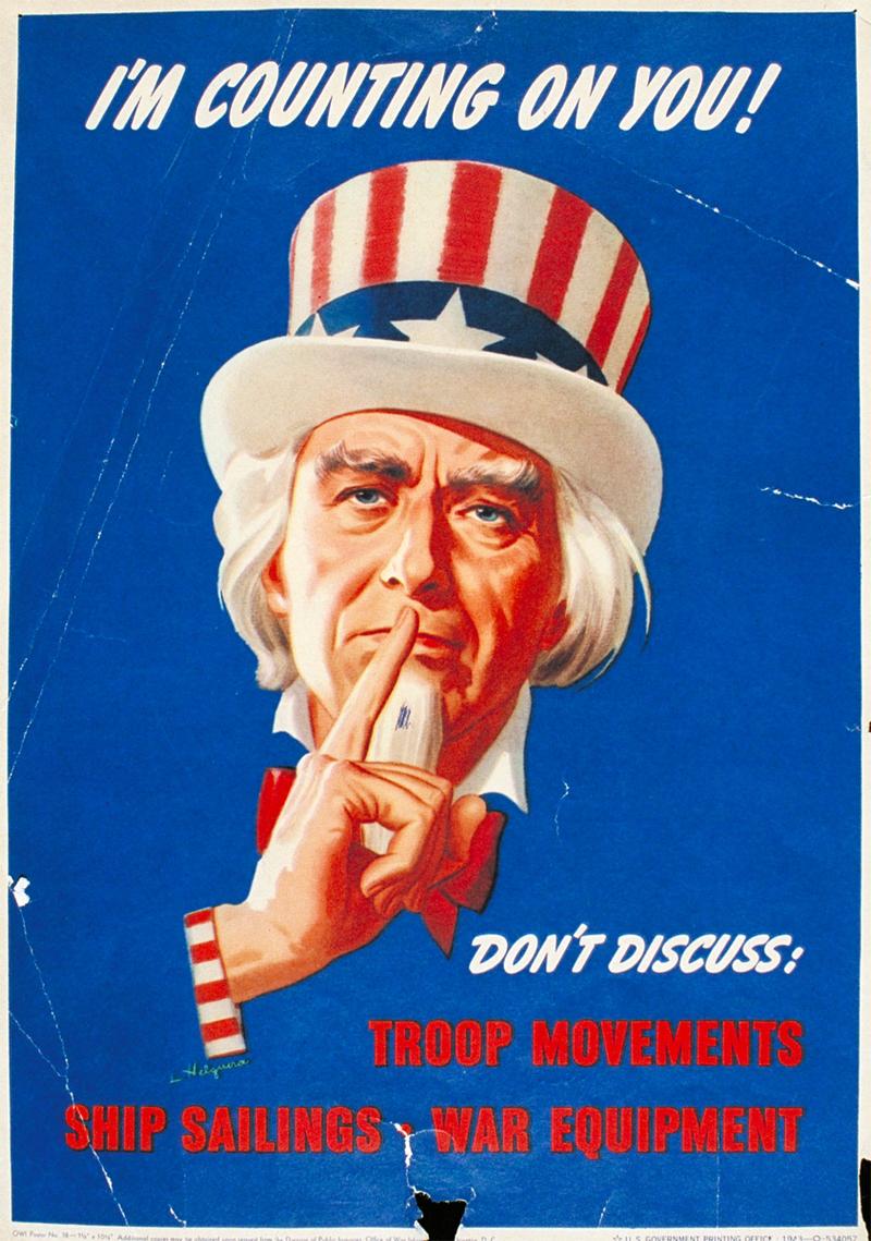 Illustration for article titled The Best Operations Security Propaganda Posters From World War II